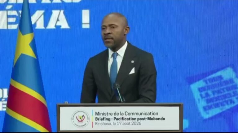 Recensement général : Patrick Muyaya exhorte la population…